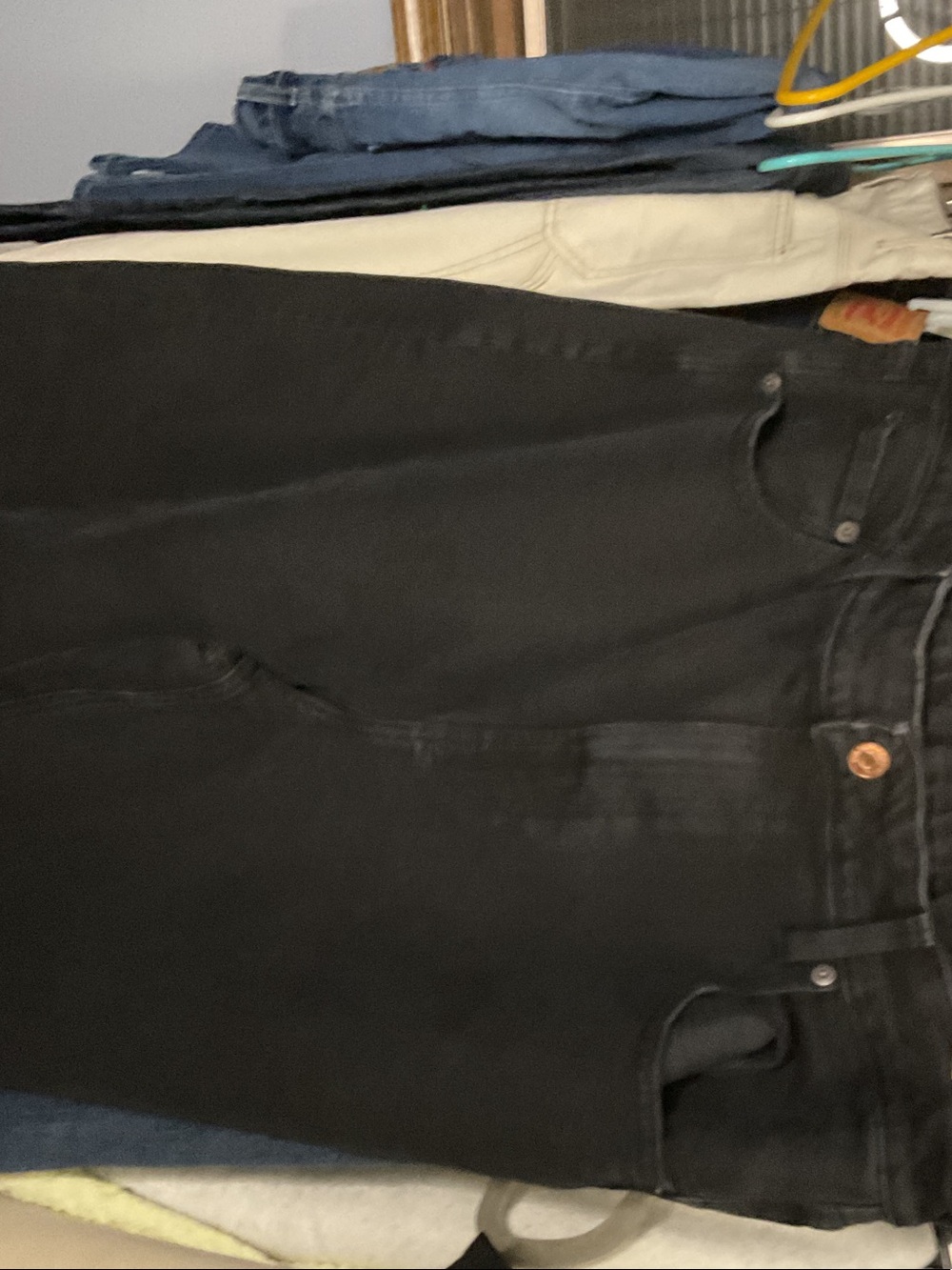 GAP Women's Size 33/16 sky high stride Jeans in Black